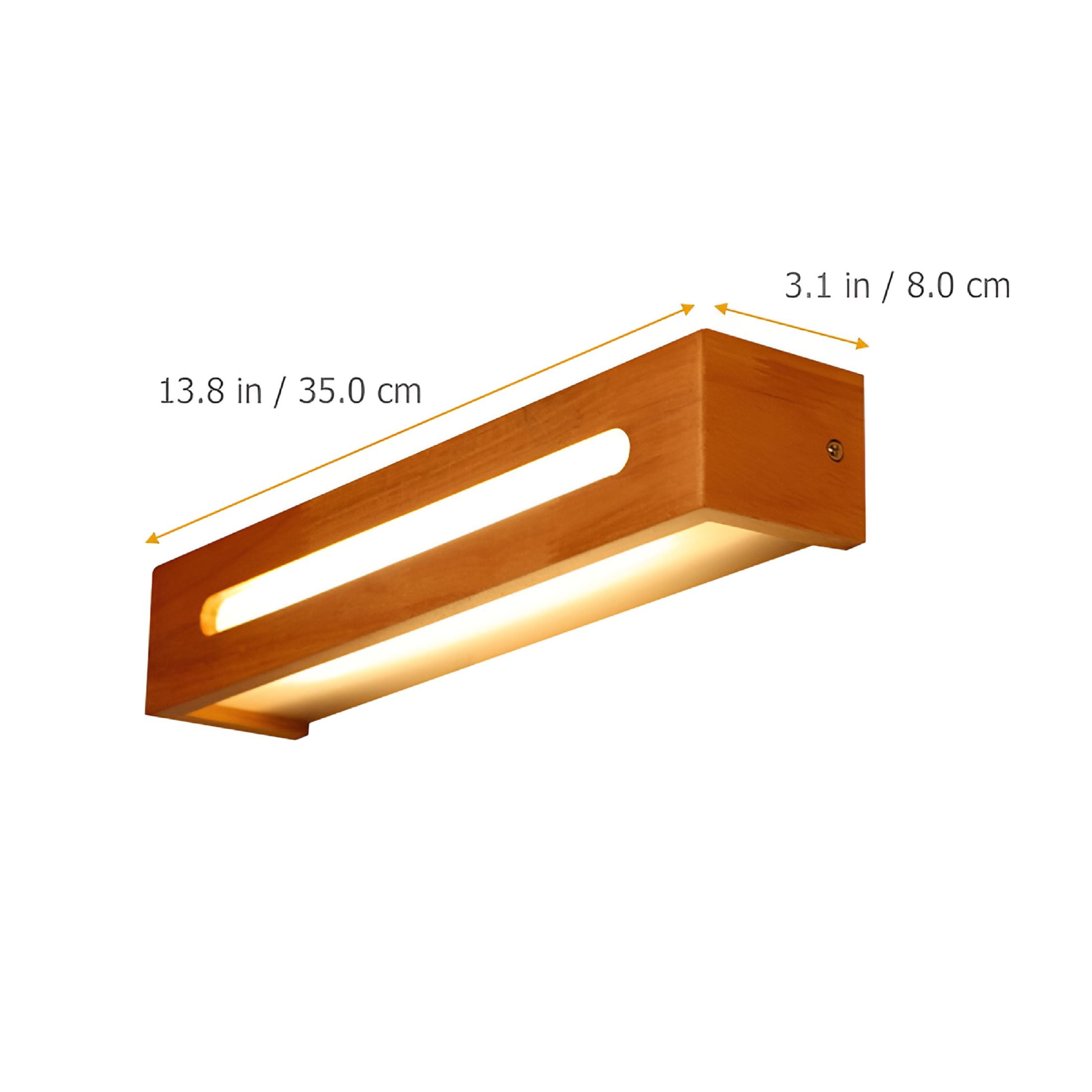 HIBIBUD 2026 New 1 Set Led Indoor Wall Lamps Bathroom Vanity Lights Fixture Wooden Mirror Bathroom Light for Bathroom, Vanity, Mirror, Home Lighting, Washroom, Bedroom