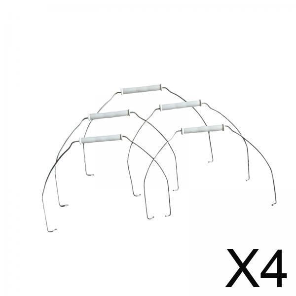 Mango de cubo,Asas de repuesto para cubo de 5 litros,fáciles de transportar.,Empuñadura práctica para cubo,fácil de instalar.,Mango de alambre de hierro ergonómico,resistente y 4 piezas