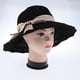 thumbnail image 5 of Sombrero De Plegable Tejido Bowknot Transpirable Para Playa Deporte Al Aire Libre Negro Soledad Sombrero de sol plegable para mujer, 5 of 9