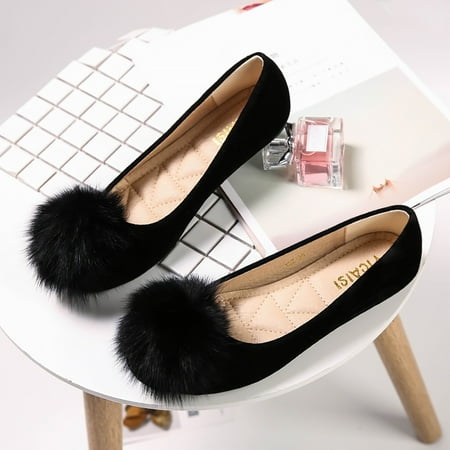 

TOWED22 Flat Shoes For Women Womens Baden Ballet Flats Comfortable Everyday Ballet Shoes for Women Black