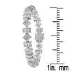 thumbnail image 3 of 14K White Gold 9 1/4ct. TDW Princess and Baguette Cut Diamond Modern Link Bracelet (G-H,VS1-VS2), 3 of 4