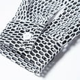 thumbnail image 6 of Miluxas Mens Fishnet See Through Shirts Slim Fit Casual Long Sleeve Button Down Hollow Out Sheer Shirts Party Night Club Wear Gray M(M), 6 of 9