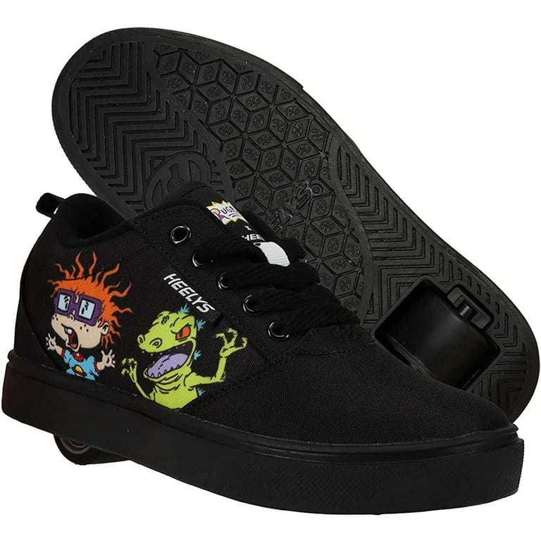 HEELYS Men's Rugrats Pro Prints Wheels Skate Sneaker Shoes Black, Numeric_12 - Walmart.com
