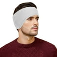 thumbnail image 1 of GOGO Mens Double Layer Micro-Fleece Ear Muffs Warm Headbands, White, 1 of 7