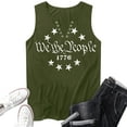 thumbnail image 3 of Clearance!Uooqdmx 4th of July Tank Tops for Women, Womens Tank Tops Loose Fit, Patriotic Shirts for Women, V Neck Tank Tops for Women, American Flag Tank Top Women, Army Green S, 3 of 4
