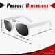 thumbnail image 4 of Gafas de Sol Polarizadas Retro Cuadradas UV400 Sunier para Hombre y Mujer, 4 of 5