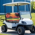 thumbnail image 3 of Uorisanigo Palm Tree Sunset Seat Cushion Cover Front Sets Golf Cart Seat Covers 2 Passenger Keeps Seats Clean and Comfortable Car Accessories Decoration, 3 of 7