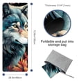 thumbnail image 4 of Wolf Yoga Towel with Storage Bag - 72.8"x26.8" for Yoga, Pilates, Fitness - Yoga Blanket, Yoga Towels, Gym Towel Included, 4 of 6