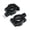Black-22mm-M10, variant on Suitable for Pair 7/8" Inch 22mm 25mm Handlebar 10mm 8mm Thread Motorcycle Mirror Mount Clamp Rear View Mirror Holder Adapter Silver Black
