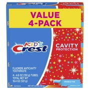 Crest Kids Cavity Protection Toothpaste, Sparkle Fun Flavor, 4.6 oz 4 Pack C17