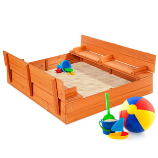 Kenley Mini Sandbox for Desk - Miniature Beach & Zen Garden - Sand Toys Play Kit for Kids, Adults, Desktop, Office - Sand Box Gift Set with Natural