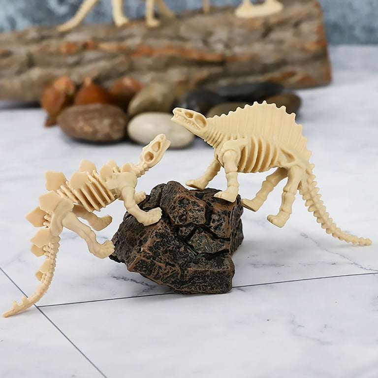 Sehao 12Pcs Dinosaur Skeletons Assorted Dinosaur Skeleton Toy Figures Dino Bones Educational Gift For Science Play Dino Sand Party Decorations Educational Toys for Toddler Walmart