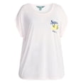 thumbnail image 3 of Terra & Sky Women's Plus Lemons Graphic Tee with Short Sleeves, Sizes 0X-5X, 3 of 5