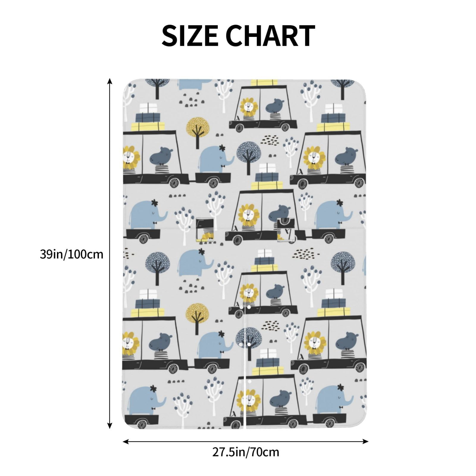 Car Seat Cover Baby - Lion Hippo Elephant On The Car Breathable Infant Car Seat Cover for Baby Carseat, Lightweight Comfort Baby Essentials Must Haves Newborn Stuff for Girl Boy