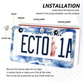 thumbnail image 3 of Aluminum License Plate Frame 2 Pack Car Exterior Accessory Car Tag Holder for Front Rear Plates Cars Decor Watercolor Blue Flowers, 3 of 7