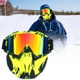 thumbnail image 2 of Retro Motorcycle Goggles for Off Road Racing Ski Wind and Riding Eyewear with Durable Lens, 2 of 9
