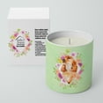 thumbnail image 2 of Carolines Treasures CK4293CDL Chow Chow 2 Soy Candle 10 oz Decorative Gift Scented Soy Candles for Home Green Flowers 10, 2 of 2
