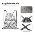 thumbnail image 4 of Saiise Fish Bones Pattern Sports Drawstring Backpack - String Swim Gym Bag with Wet Proof Pocket for Women&Men-Medium, 4 of 6