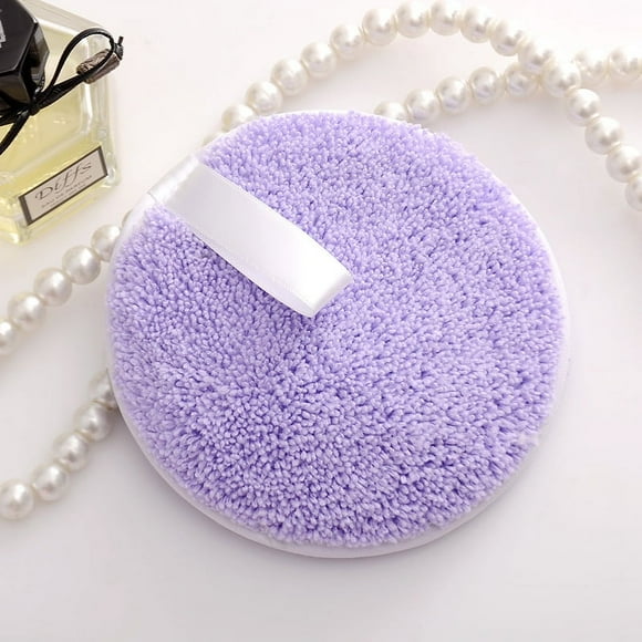 Nvzi Almohadillas desmaquillantes reutilizables - 6 piezas de paños desmaquillantes reutilizables - Almohadillas faciales reutilizables, borrador de maquillaje para todo tipo de piel, morado, A05
