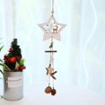 thumbnail image 3 of Colgante de estrella de madera de cinco puntas, adornos de Navidad, regalos de decoración del hogar (2 Tmvgtek Oficina Multiescena Multifunción, 3 of 4