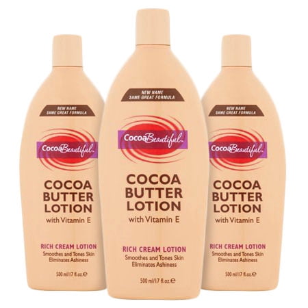 (3 Pack) Cocoa Beautifulâ¢ Cocoa Butter Rich Cream Lotion, 17 fl (Best Cocoa Butter Products)
