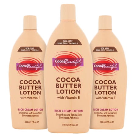 Nouveau Cocoa - (3 Pack) Cocoa Beautiful⢠Cocoa Butter Rich Cream Lotion, 17 fl oz