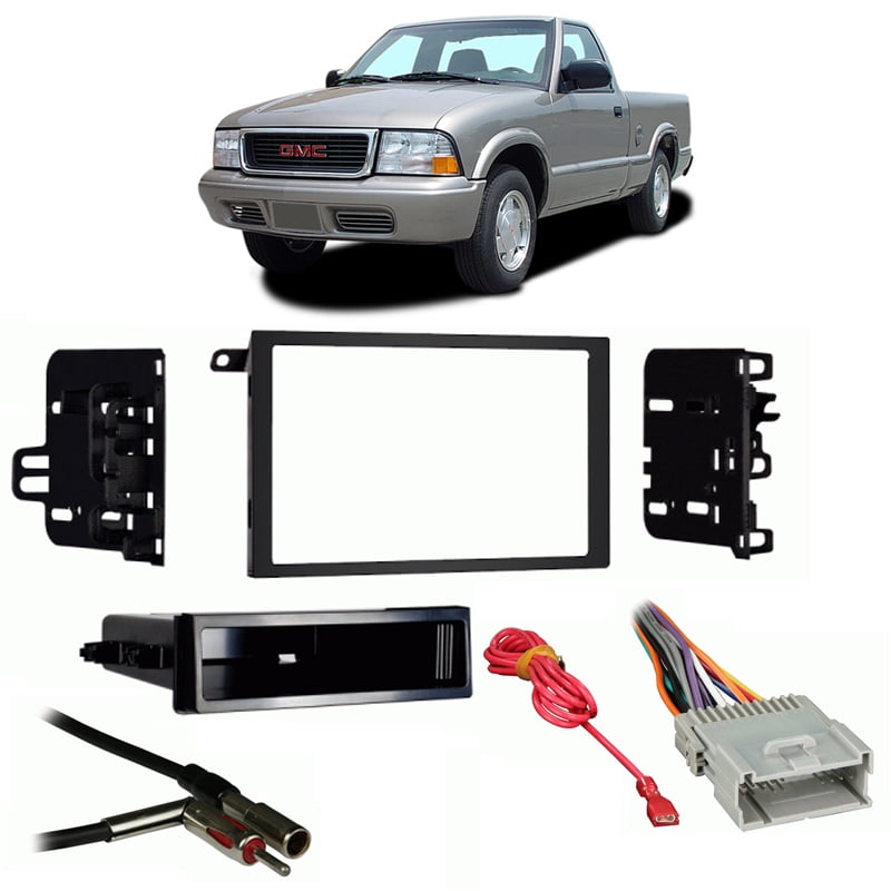 Fits GMC Sonoma 0304 Double DIN Aftermarket Harness Radio Install Dash