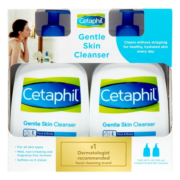 Cetaphil Gentle Skin Cleanser, 20 Oz, 2 Ct