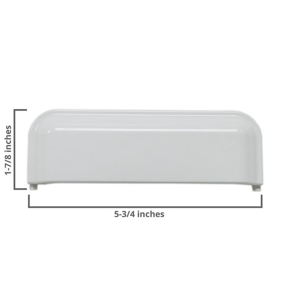 Whirlpool W10861225 Dryer Door Handle (White)