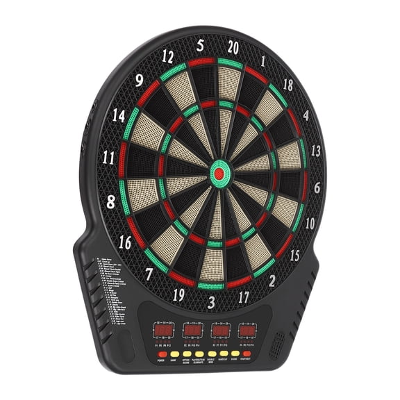 Electronic Dart Board, Round Dart Board   6 Darts, Innovative Dart Machine 4 LED Screens