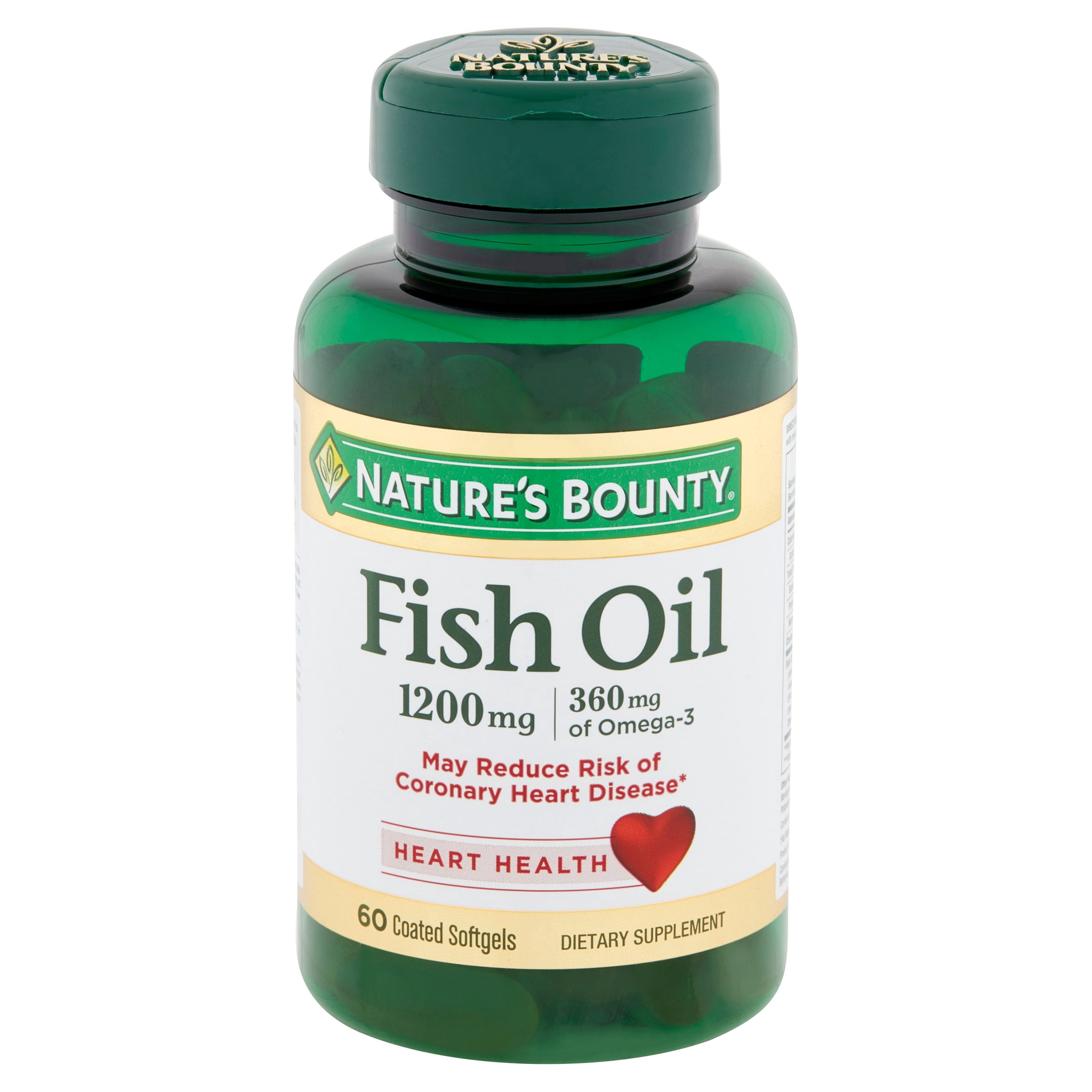 Nature's Bounty Fish Oil, 1200mg, Softgels, 60 Each