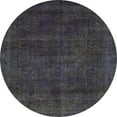 thumbnail image 1 of Ahgly Company Machine Washable Indoor Round Abstract Gunmetal Green Area Rugs, 8' Round, 1 of 7