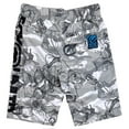 thumbnail image 3 of Ecko Unltd Men's Hawaiian Floral Camo Activewear Sweat Shorts (Small, White/Grey Camo), 3 of 4