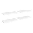thumbnail image 2 of Floating Wall Shelves 4 Pcs White 23.6x9.3x1.5 MDF - Modern Display Shelves for Books, Ornaments, Home Decor - Easy Install Invisible Mount, 2 of 8