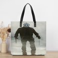 thumbnail image 2 of Jason Voorhees Handbags PU Leather Purses And Handbags For Girl Ladies Handle Shoulder Satchel Bag with Top Magnetic Snap Closure 39x39cm, 2 of 8