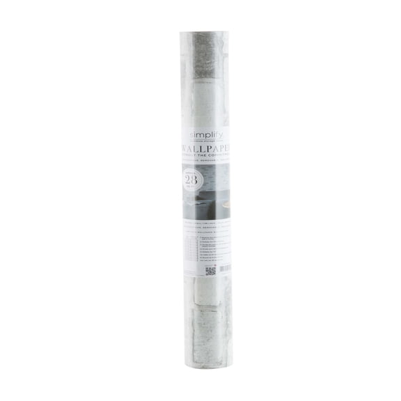 Simplify Adhesive Wallpaper in Brick Grey