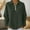 Army Green, variant on Olyvenn Women's Waffle Knit Top 1/4 Zip Pullover Textured Sweatshirt Long Sleeve Loose Fit Casual Waffle Tunic Tops White L