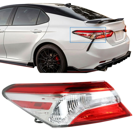 ALL-CARB 1-Pack Rear Left Tail Light Brake Lamp Assembly Replacement for 2018 2019 2020 Toyota Camry Driver Side
