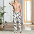 thumbnail image 4 of Salouo Retro Rooster Print Pajama Pants for Men, Lounge Pants Elastic Waistband Casual Men's sleepwear Loungewear Sleep Pajama Pant -Medium, 4 of 7