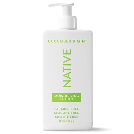 Native Moisturizing Hand & Body Lotion, Cucumber & Mint, Silicone Free, for Women and Men, 16.5 oz