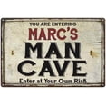 thumbnail image 1 of MARC'S Man Cave Sign Rustic 8 x 12 Matte Finish Metal 108120035204, 1 of 1