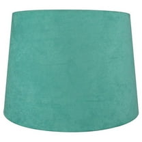 Urbanest French Drum Suede Lamp Shade, 12x14x10", Turquoise