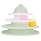 thumbnail image 4 of Juguete giratorio con pista para gatos, 3 niveles, evita resbalones, interactivo, bola rodante, rompecabezas para gatitos, torre de juguete, 4 of 14