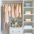 thumbnail image 4 of Yayeee Collapsible Cube Storage Bin with Lid Fabric Closet Decorative Basket with Handles, Flowers Cat, 4 of 7