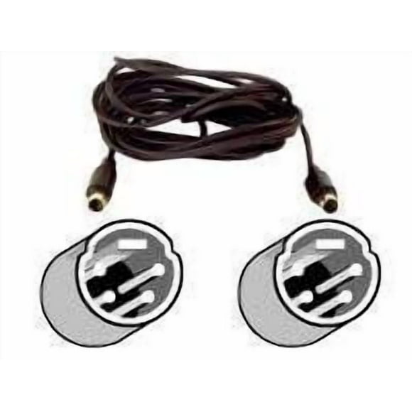 Belkin PRO Gold Series - Video cable - S-Video - 4 pin mini-DIN male to 4 pin mini-DIN male - 12 ft - dual coaxial - black