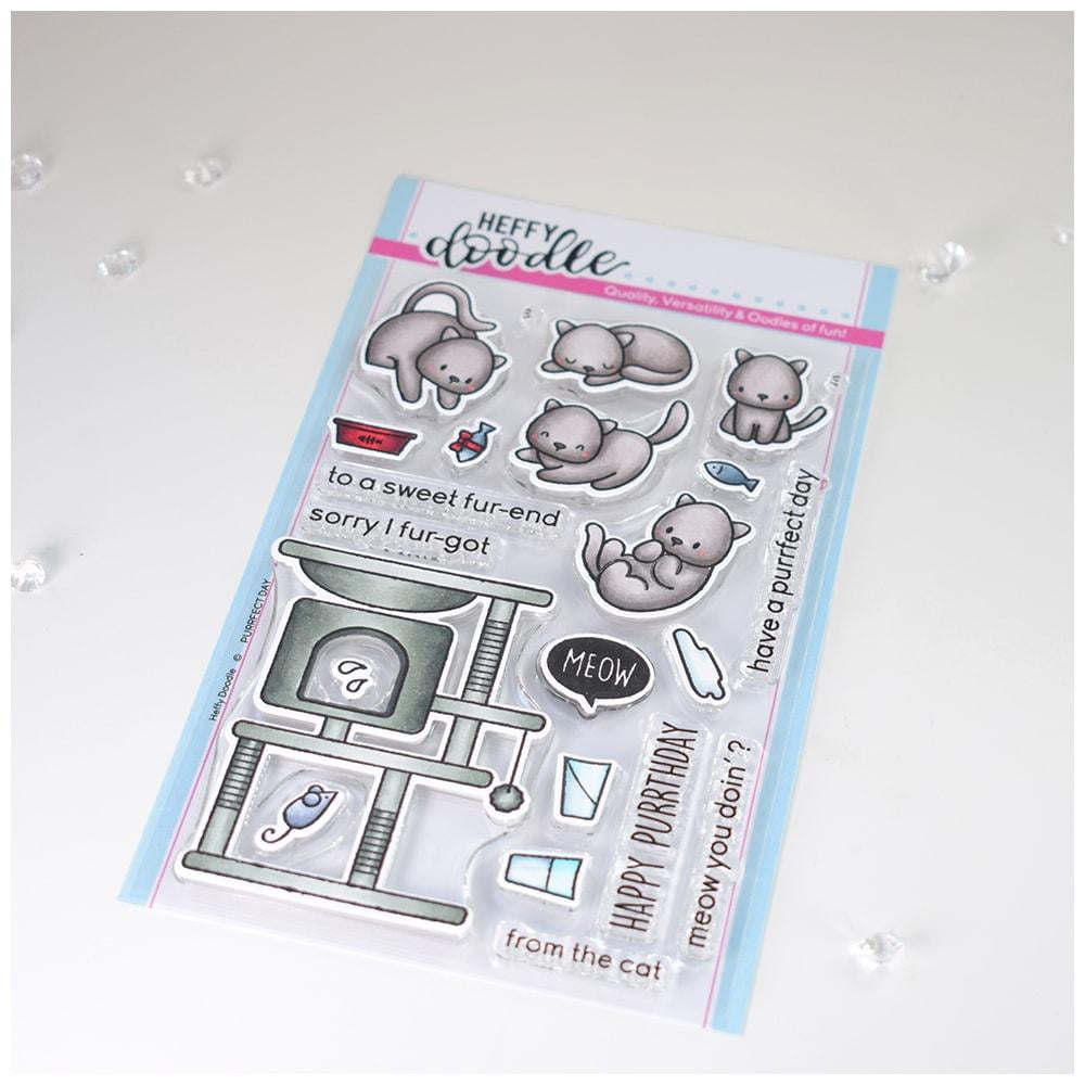 *Purrfect* great gift for teachers and educators! Stamp and sticker combo 