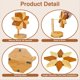 thumbnail image 3 of Salvamanteles de Madera para Platos Calientes, Juego de 3 Posavasos Resistentes Al para Cocina, Posavasos de Madera con Forma de Árbol para Platos Calientes y Teteras., 3 of 5
