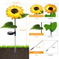 thumbnail image 5 of OriginalSourcing 2 Pcs Sunflower Solar Outdoor Lights Garden Stake Lights, Waterproof LED Solar Powered Lights for Patio Lawn Garden Yard Pathway Decoration, 5 of 8