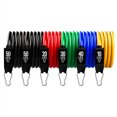 thumbnail image 2 of Juego de 11 bandas de resistencia de fuerza máxima de 200 lb para gimnasio en bolsa para entrenamientos en casa y en la oficina, incluye anclaje para puerta y correa para piernas, 2 of 8