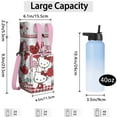 thumbnail image 3 of Insulated Water Bottle Carrier Bag Sleeve with Strap Crossbody for 20/24/32/40oz Tumbler,Hello Kawaii Cat Cute Water Bottle Holder Sling Bag with Pocket Gifts for Women Men Adults, 3 of 7